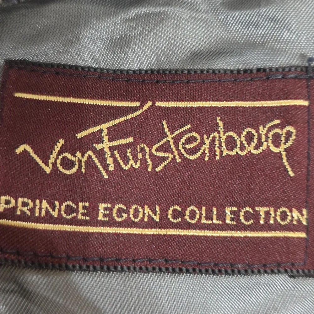 VonFurstenberg Prince Egon Collection Mens‎ Wool Blazer Sports Coat Gray/Tan 40R